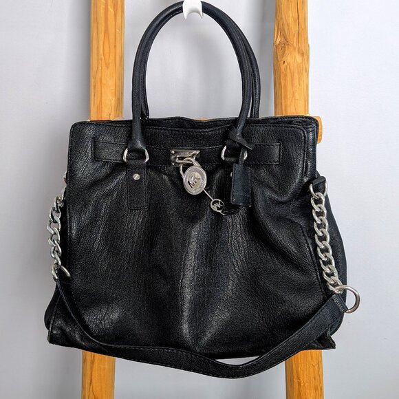 MICHAEL KORS Black Leather Handbag - Picture 1 of 6